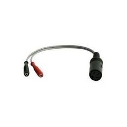 Adaptateur DIN3 / 2 bananes pour appareil Biostim